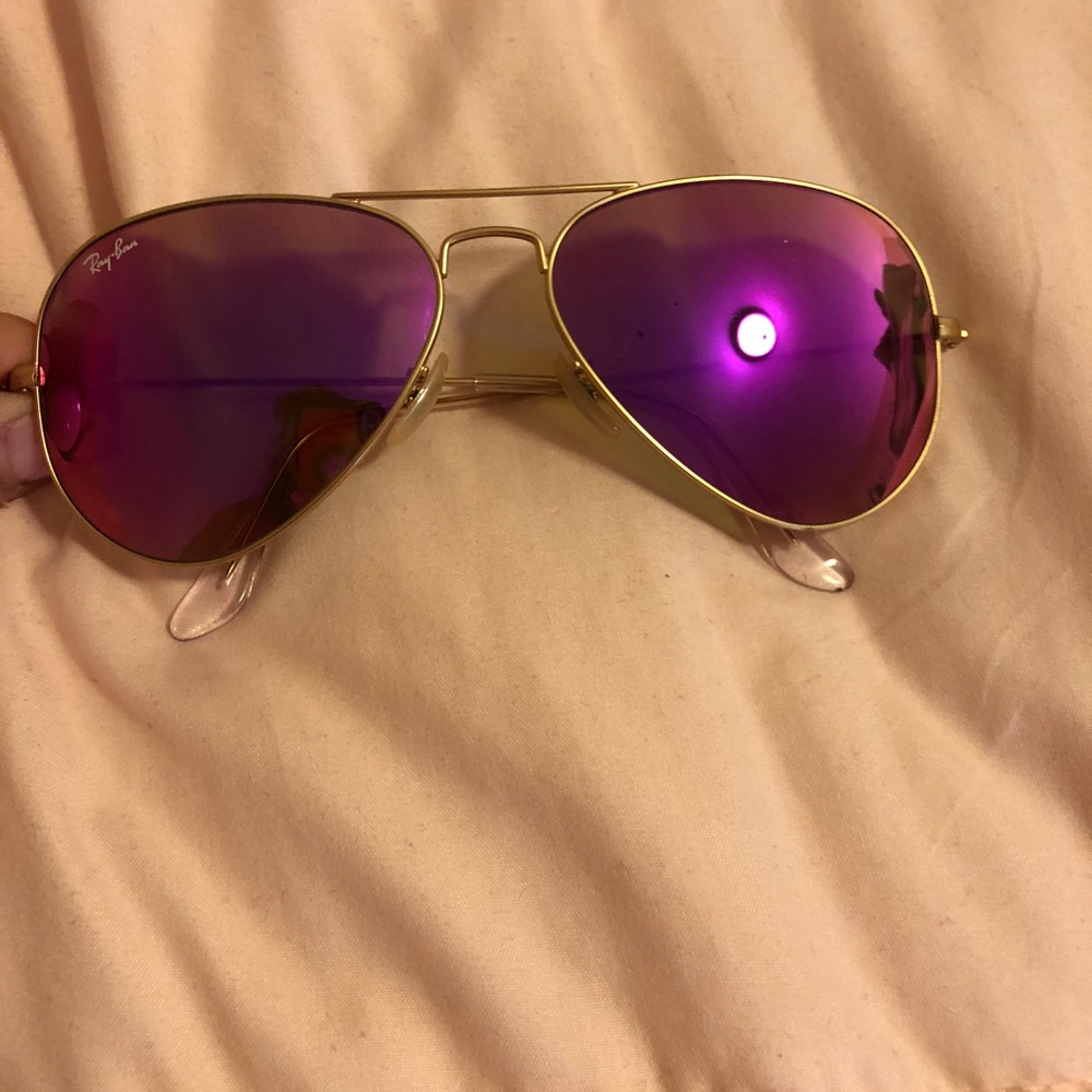 HOT HOT HOT pink mirror Ray Ban aviator